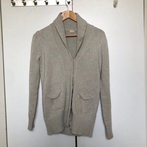 J. Crew Shawl Sweater. Beige. Size Small